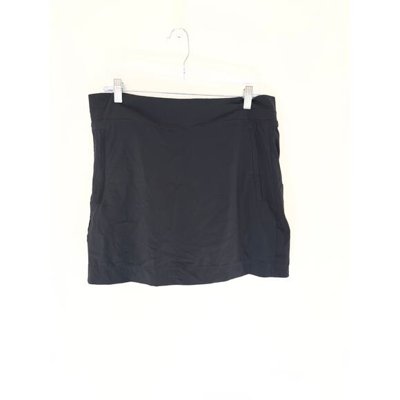 Athleta Brooklyn Mid-Rise Skort Black Mini Pull On Casual Athleisure Size 12 - Picture 2 of 9